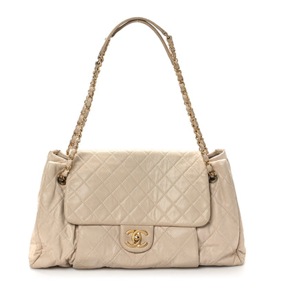 Chanel Iridescent Calfskin Large Chic Quilt Flap Grey 1 of 10