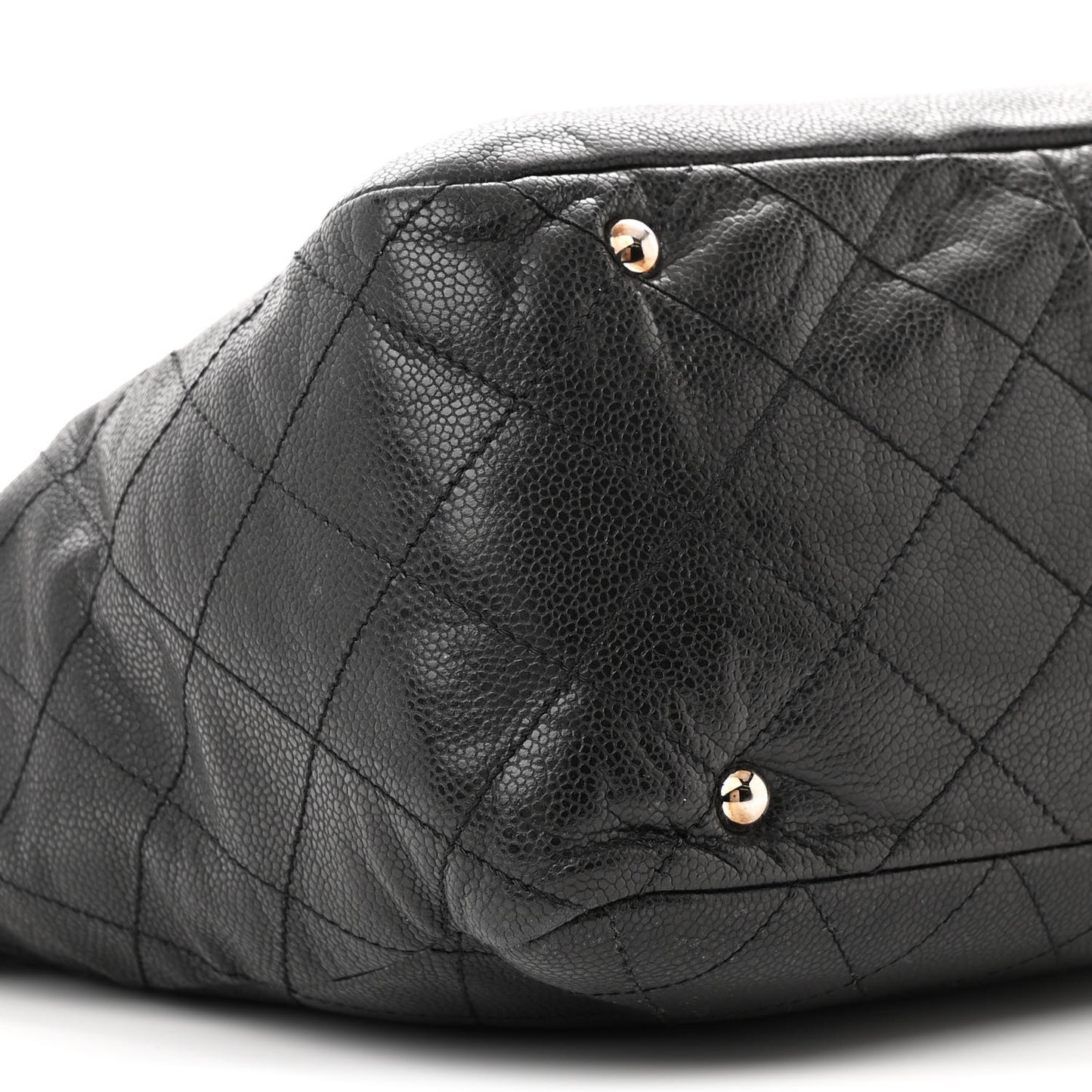 Caviar Stitched Timeless CC Soft Tote Black