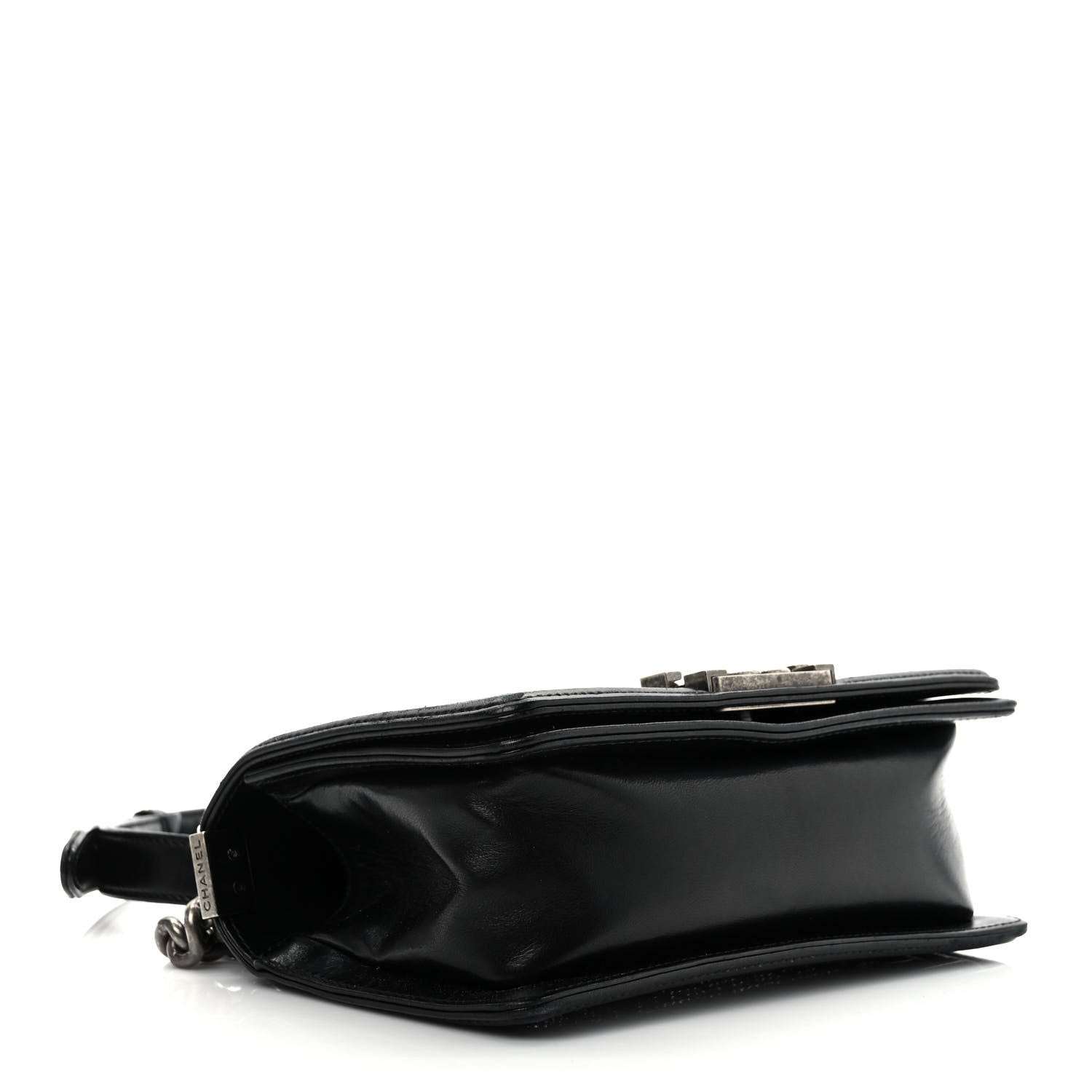 Chanel Calfskin Crystal Studded Small Studded Boy Flap Black 5 of 12