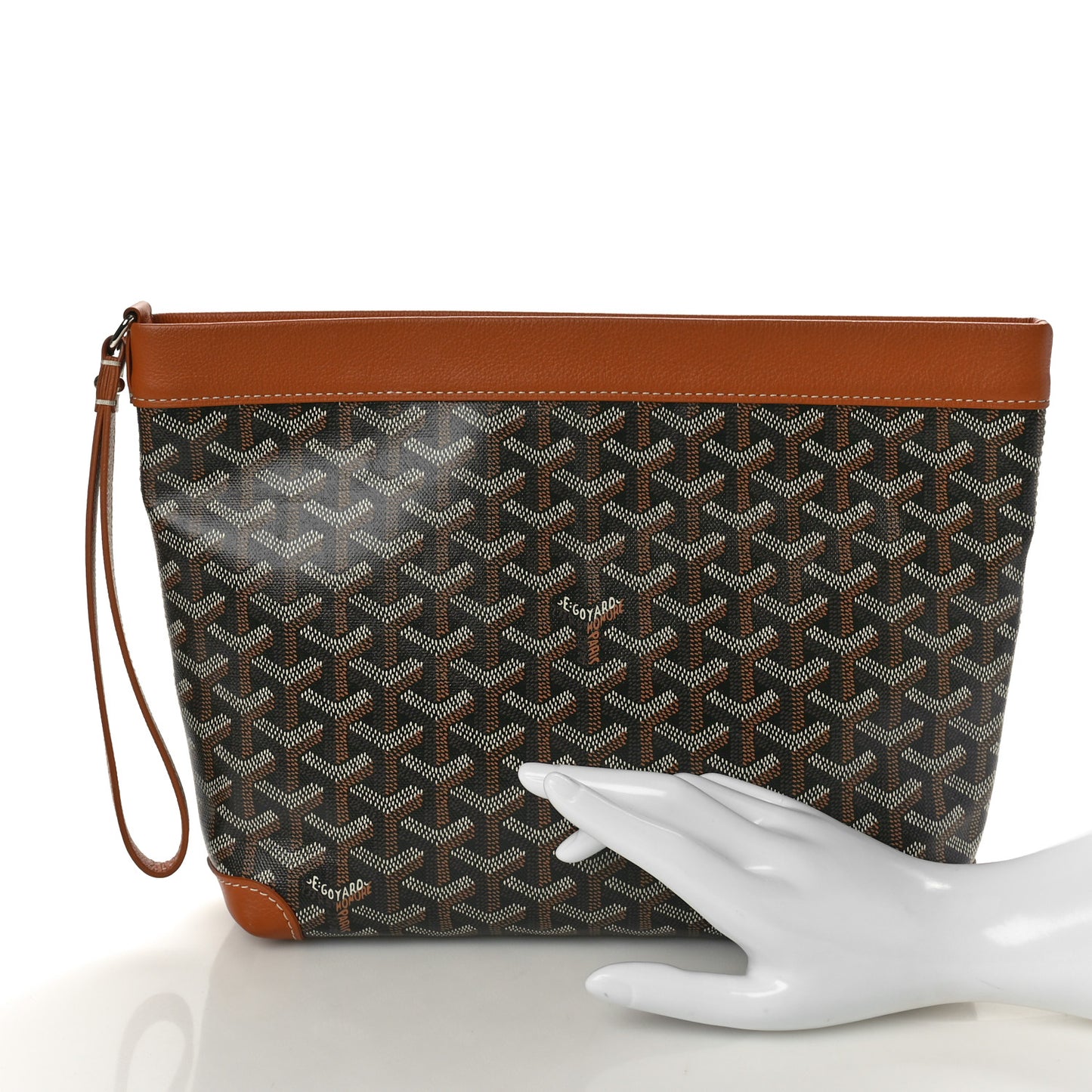 Goyardine Conti Pouch Black Gold