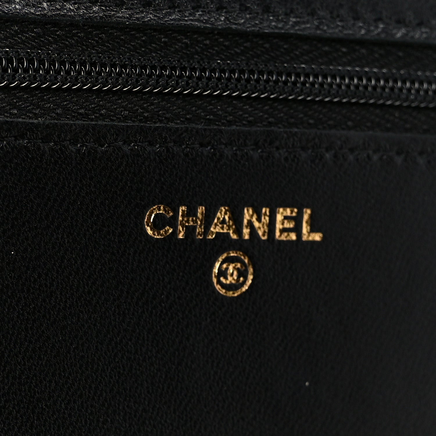Chanel Lambskin Quilted Wallet On Chain WOC Black 6 of 12