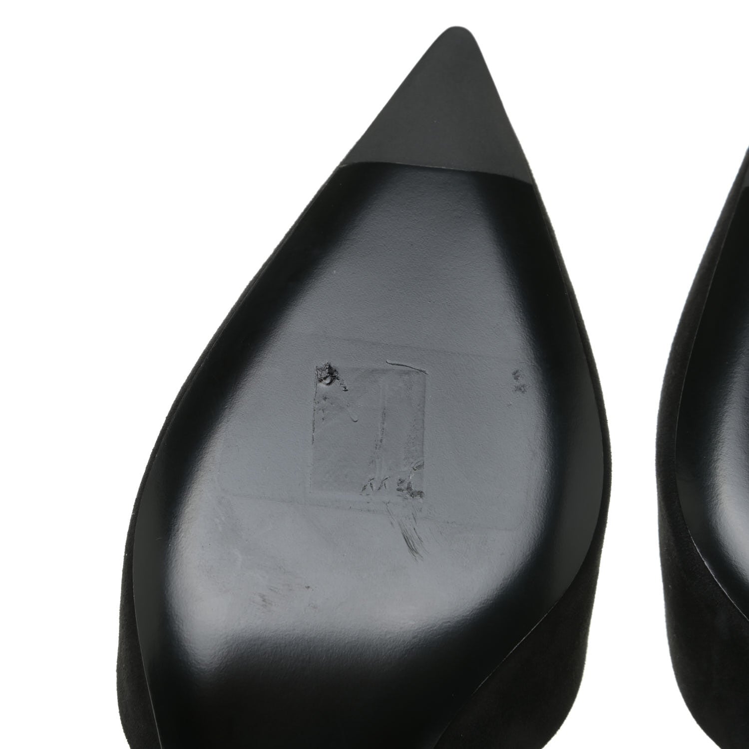 Hermes Suede Goatskin Blink Mules 37 Black 6 of 11