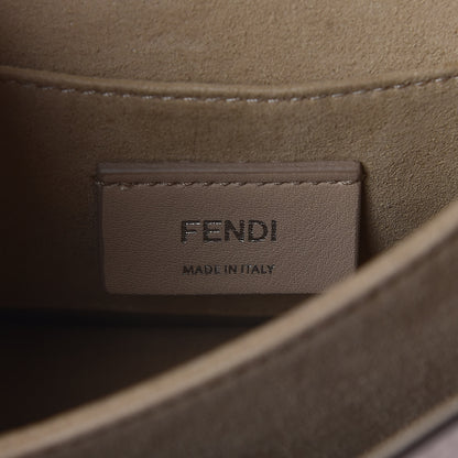 Fendi Calfskin Raffia F is Fendi FF Small Kan I Shoulder Bag Plaster Multicolor 6 of 10