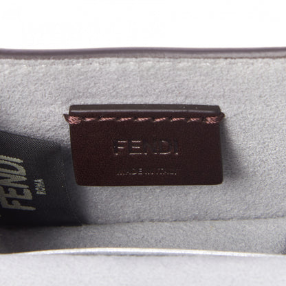 Fendi Vitello Catalan Mirror F is Fendi Flower Micro Kan I Shoulder Bag Silver 8 of 8