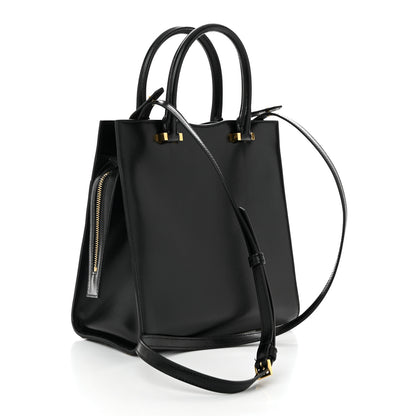 Saint Laurent Shiny Calfskin Small Uptown Tote Black 3 of 11