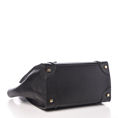 Celine Smooth Calfskin Mini Luggage Black 4 of 9