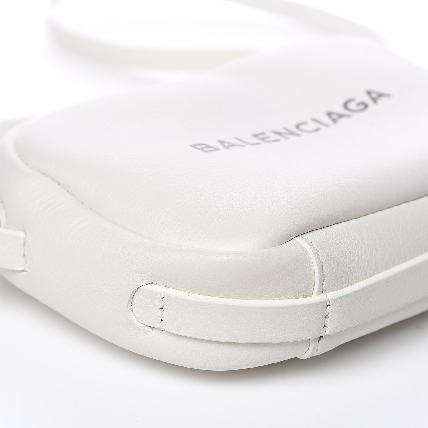 Calfskin Logo XS Everyday Camera Bag White
