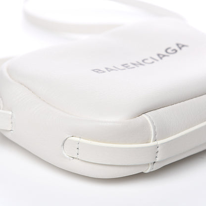 Balenciaga Calfskin Logo XS Everyday Camera Bag White 7 of 9