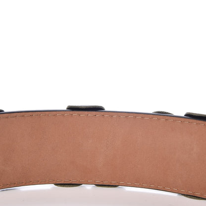 Fendi Lambskin Flowerland Belt 65 26 Green 5 of 8