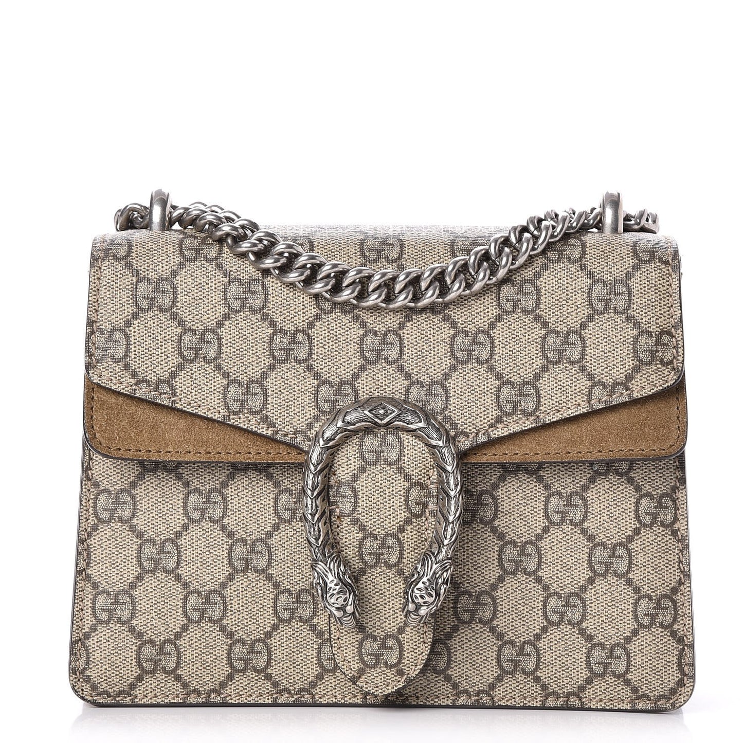 GG Supreme Monogram Mini Dionysus Shoulder Bag Taupe