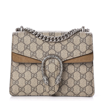 Gucci GG Supreme Monogram Mini Dionysus Shoulder Bag Taupe 1 of 9