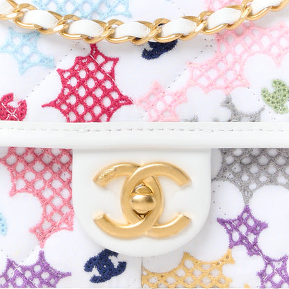 Chanel Lambskin Lace Patchwork Flap Bag Multicolor 9 of 12