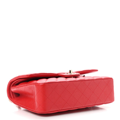 Chanel Caviar Quilted Medium Double Flap Red 3 of 10