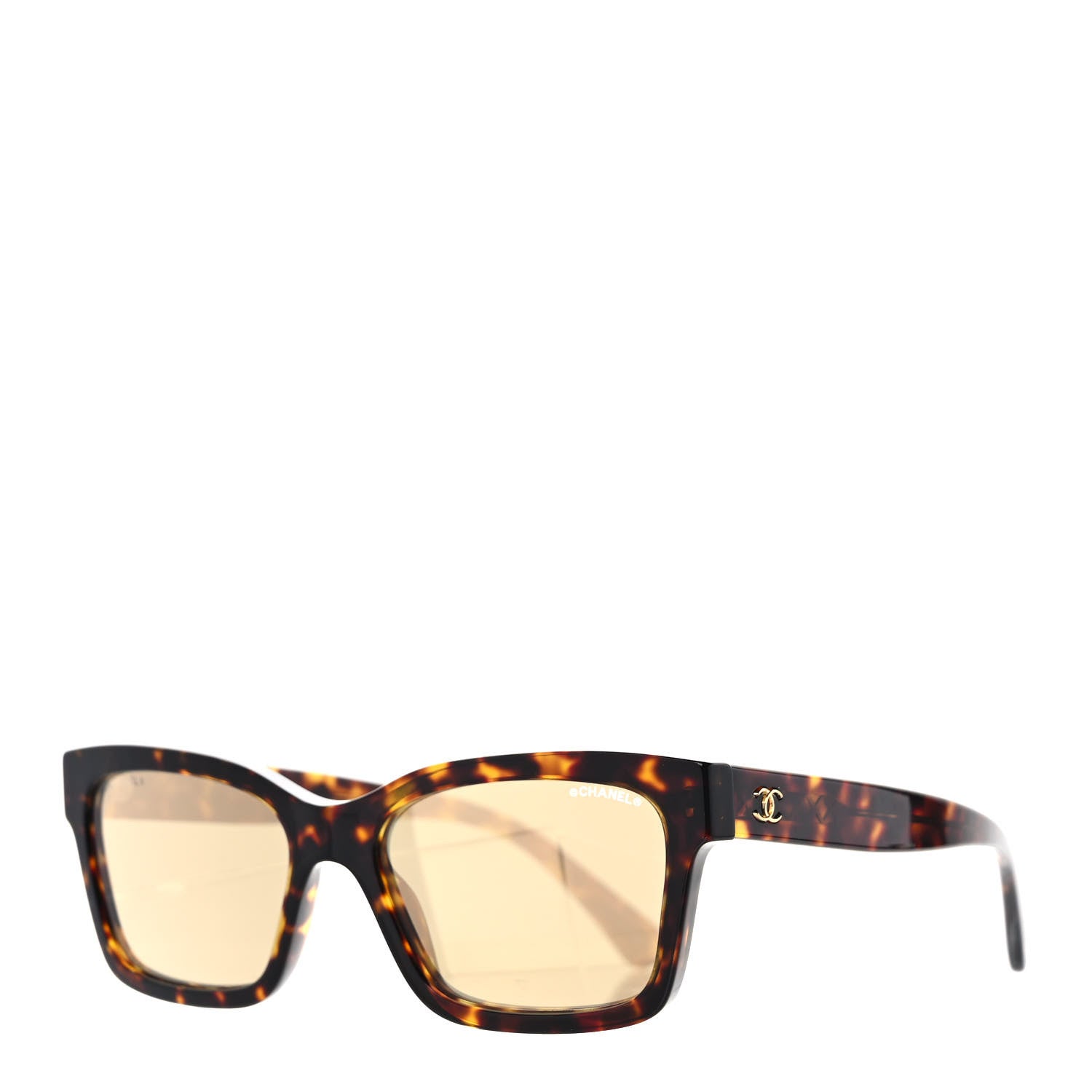 Chanel Acetate Square Sunglasses 5417 Tortoise 1 of 8