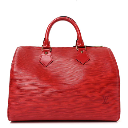 Louis Vuitton Epi Speedy 25 Castillan Red 1 of 11