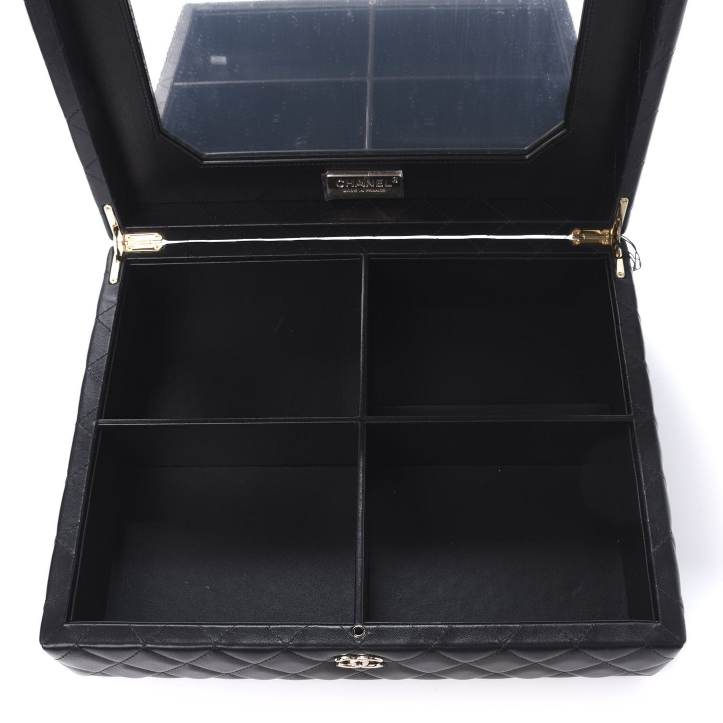 Lambskin Calfskin Tweed Success Story Set of 4 Minis Bags Black