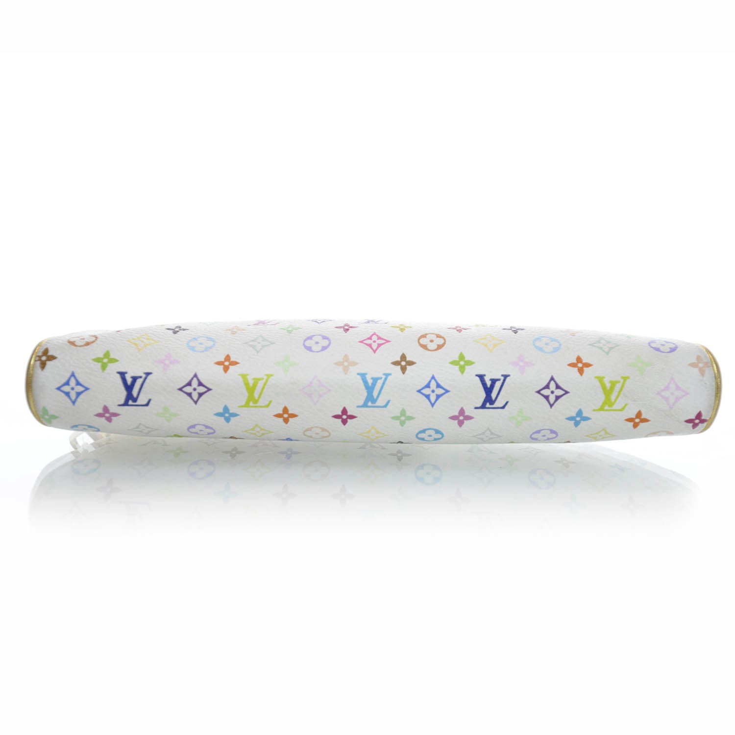 Louis Vuitton Monogram Multicolor Kate Clutch White 4 of 7