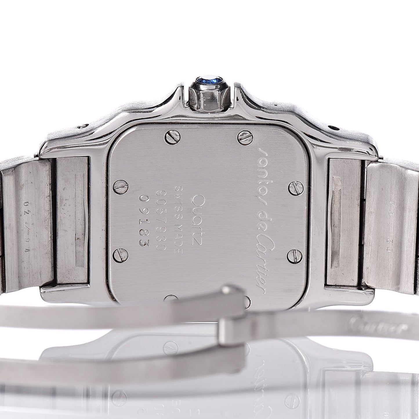 Stainless Steel 24mm Santos de Galbee Quartz Watch