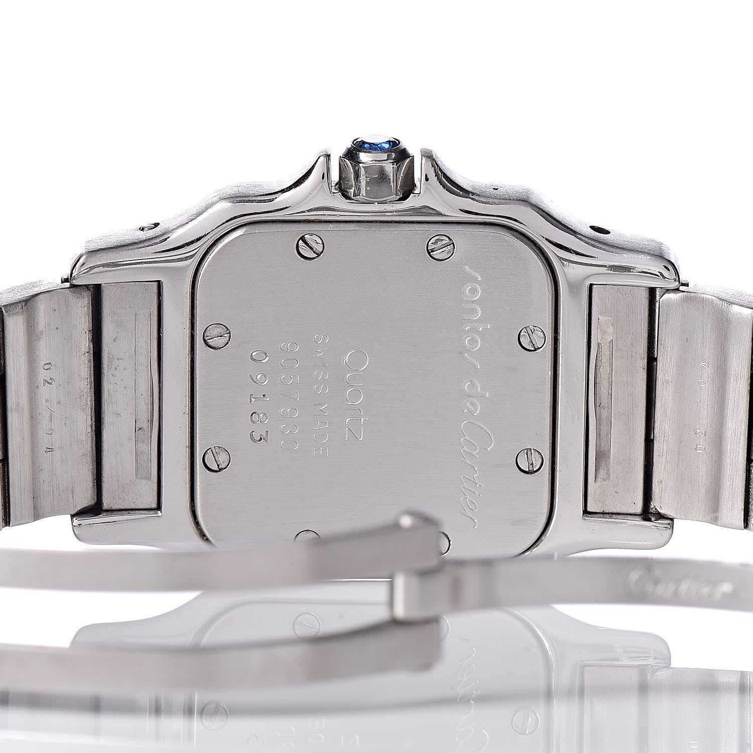 Cartier Stainless Steel 24mm Santos de Galbee Quartz Watch 6 of 6