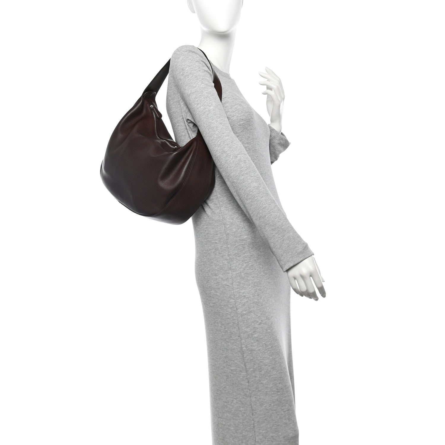 The Row Calfskin Allie Bag Burgundy 2 of 9