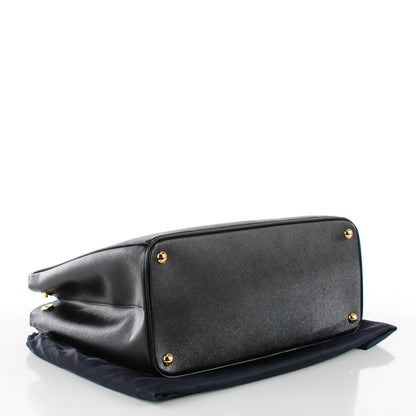Prada Saffiano Large Galleria Double Zip Tote Black 6 of 11