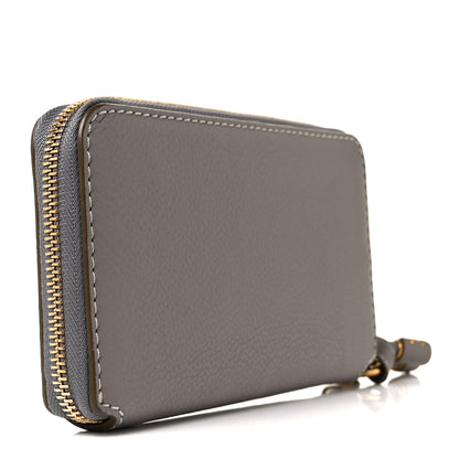 Chloe Calfskin Marcie Long Zip Around Wallet Cashmere Grey 3 of 10