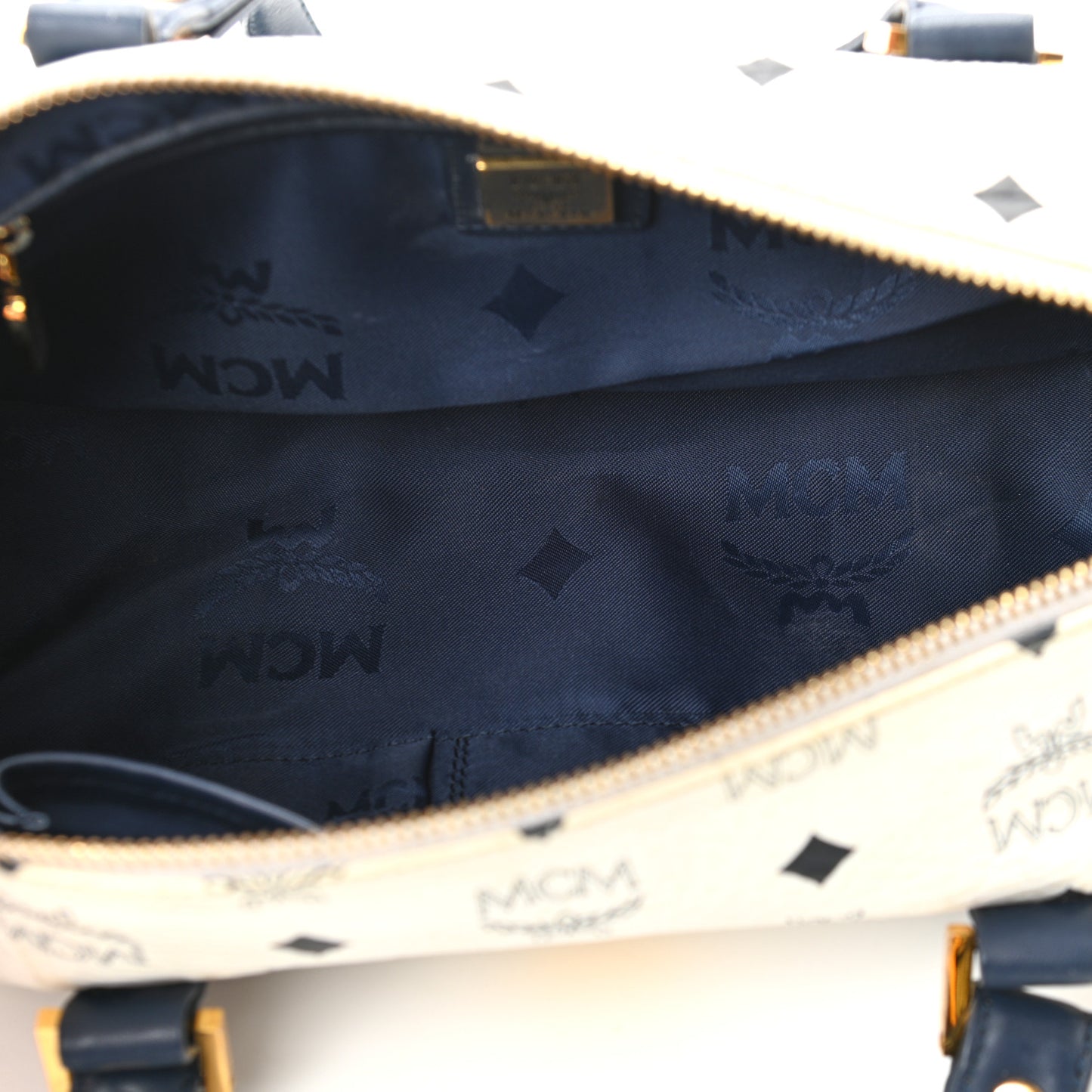 Visetos Essential Barrel Bag White Blue