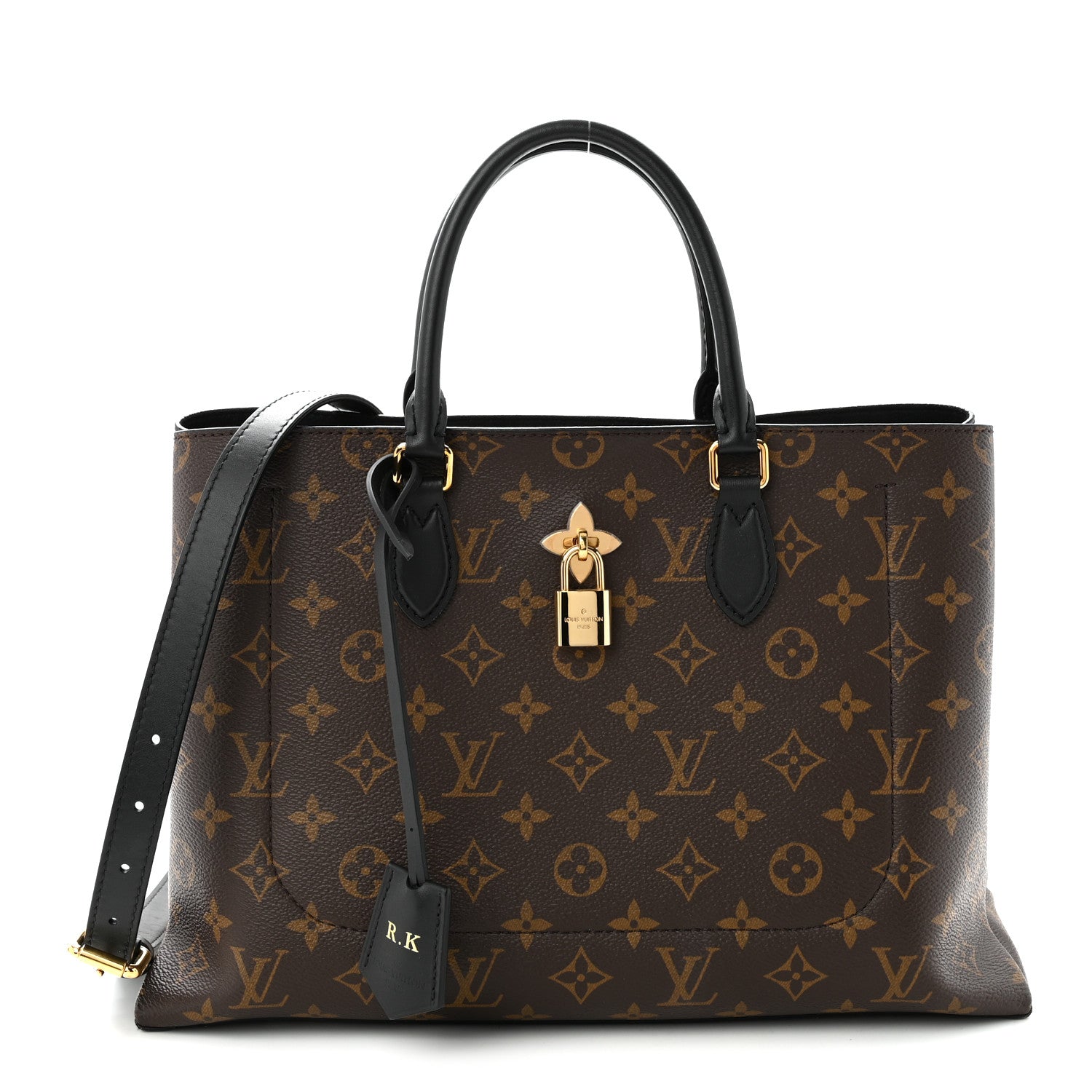 Louis Vuitton Monogram Flower Tote Black 1 of 10