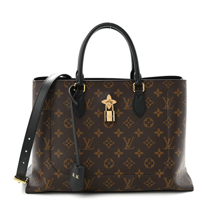 Louis Vuitton Monogram Flower Tote Black 1 of 10