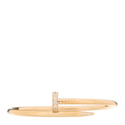 Cartier 18K Pink Gold Diamond Juste Un Clou Bracelet 17 1 of 5