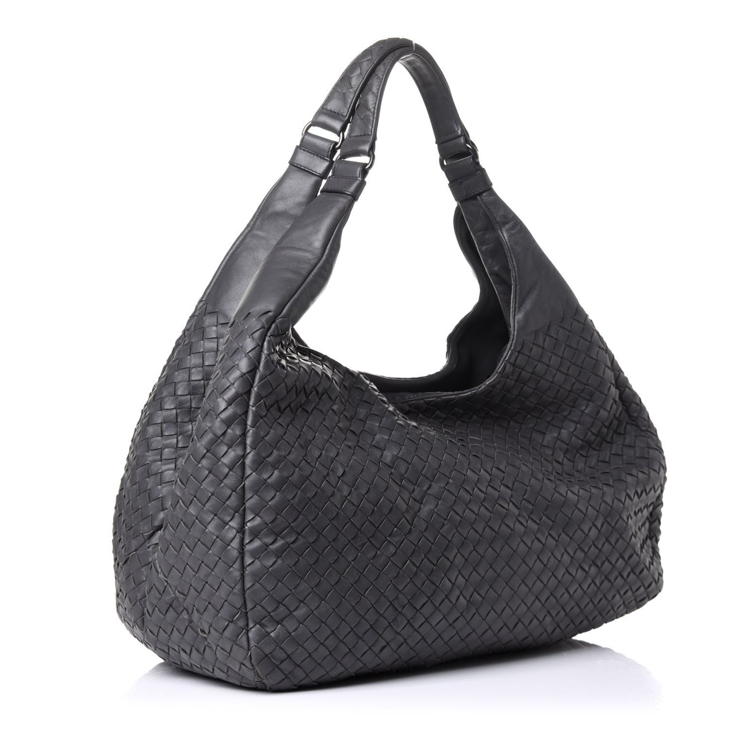 Nappa Intrecciato Large Campana Hobo Shadow