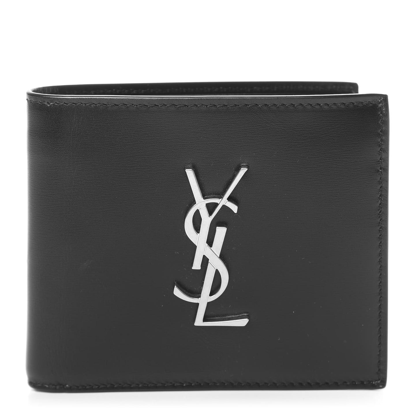 Smooth Calfskin Monogram East West Wallet Black