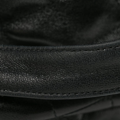 Saint Laurent Lambskin Quilted Maxi Icare Shopping Tote Black 13 of 14