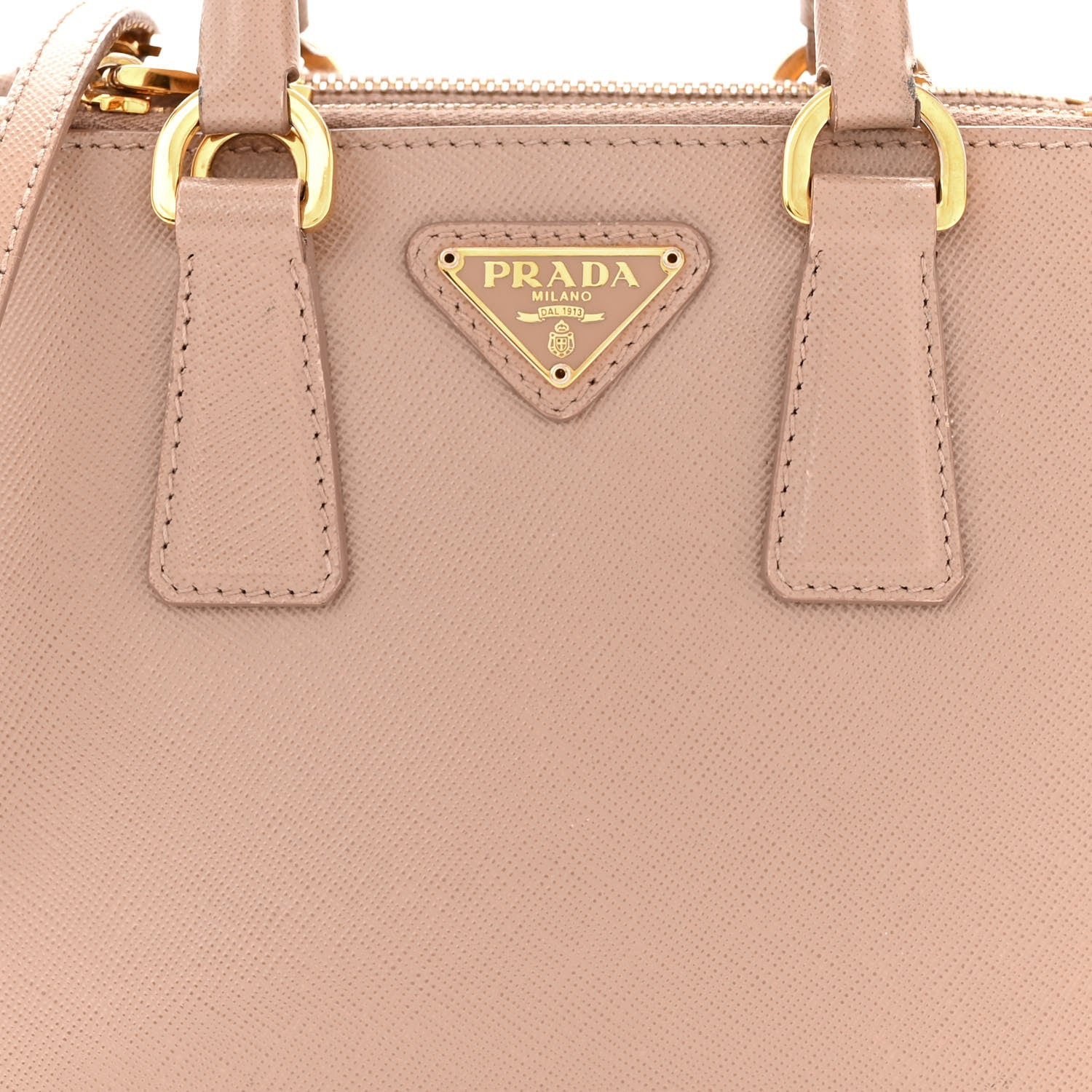 Prada Saffiano Lux Micro Galleria Double Zip Tote Cammeo 8 of 12