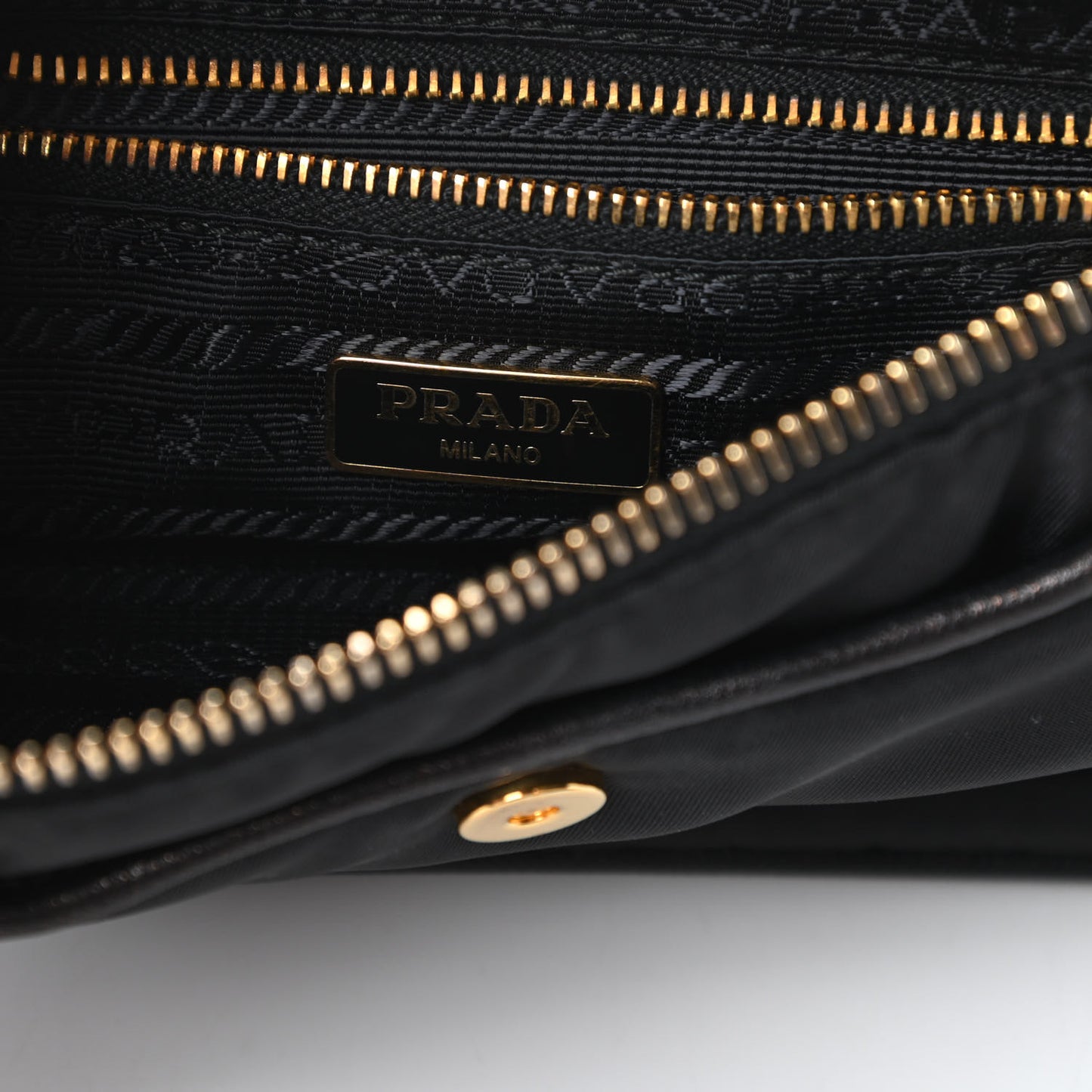Tessuto Nylon Saffiano Crossbody Bag Black
