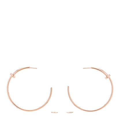 Cartier 18K Pink Gold Large Juste Un Clou Hoop Earrings 3 of 4
