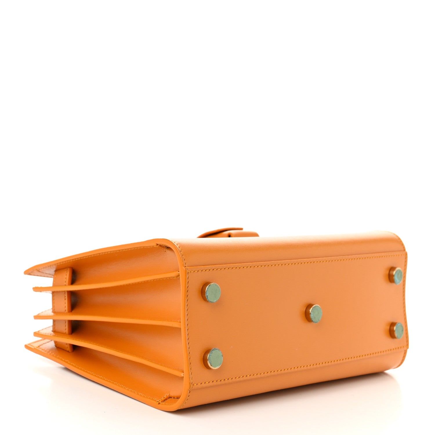 Saint Laurent Calfskin Nano Sac De Jour Mustard 4 of 11