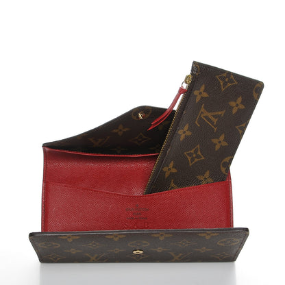Louis Vuitton Monogram Josephine Wallet Red 6 of 9