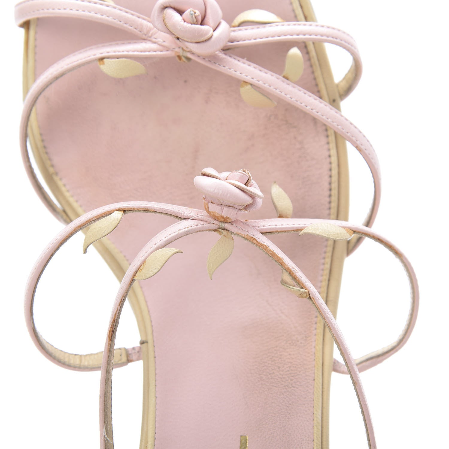 Chanel Lambskin Camellia Sandals 39.5 Pink 17 of 18