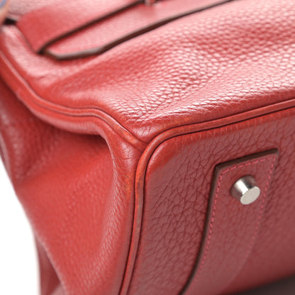 Hermes Taurillon Clemence JPG Shoulder Birkin II 42 Rouge Vif 9 of 15