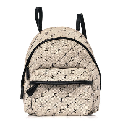Stella McCartney Canvas Mini Stella Logo Backpack Neutral 1 of 13