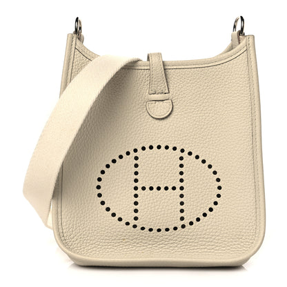 Hermes Taurillon Clemence Amazone Evelyne TPM Craie 1 of 13