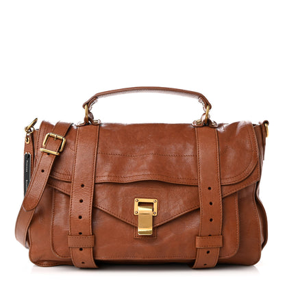 Proenza Schouler Lambskin Medium PS1 Satchel Saddle 1 of 23