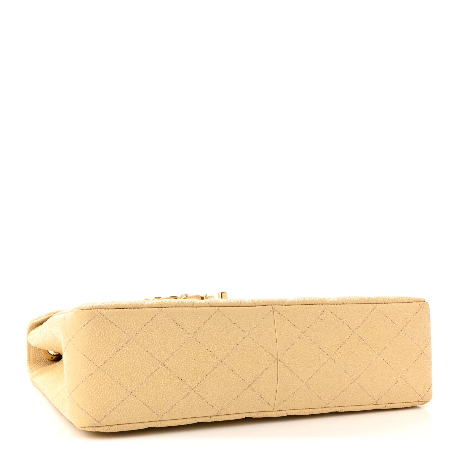 Chanel Caviar Quilted Jumbo Single Flap Beige 4 of 11