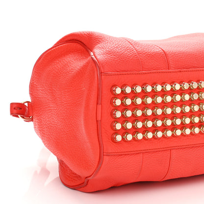 Alexander Wang Pebbled Lambskin Rocco Tangerine Pale Gold Hardware 7 of 10