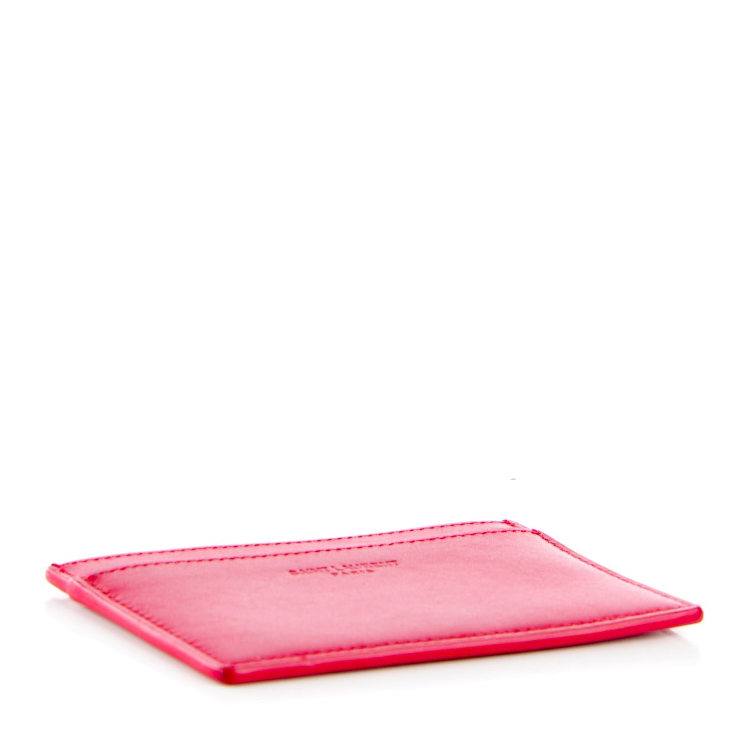 Calfskin Credit Card Case Red