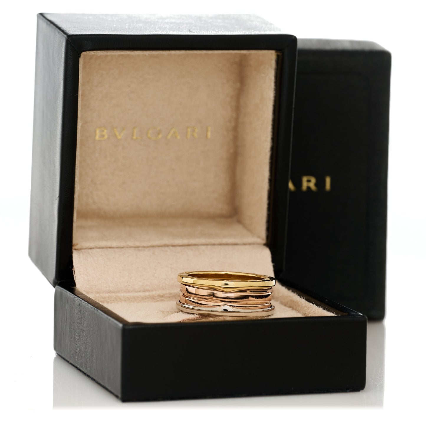18K Rose White Yellow Gold B.Zero1 Three-Band Ring 60 9
