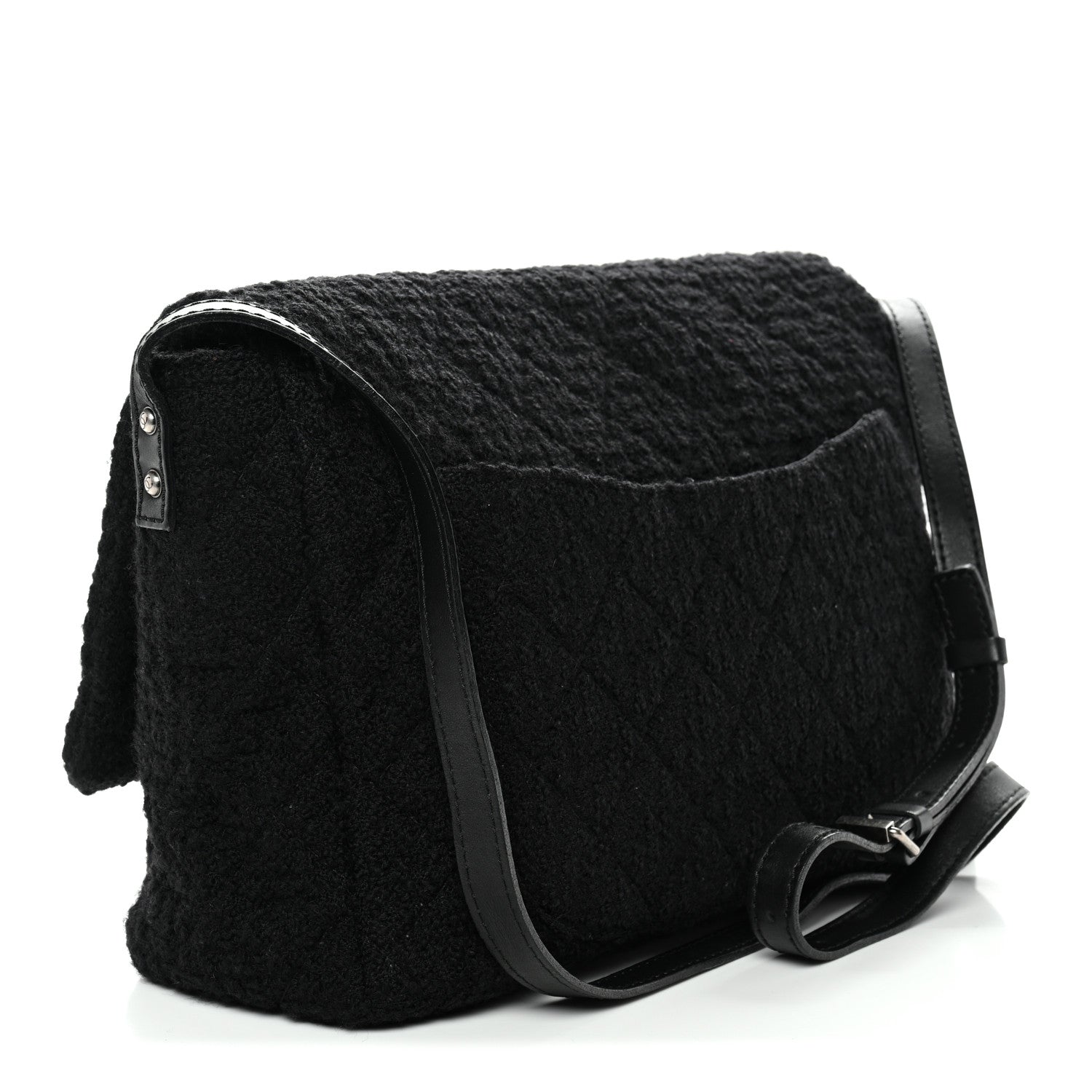 Chanel Easy Tweed Jumbo Reissue Messenger Flap Black 5 of 23
