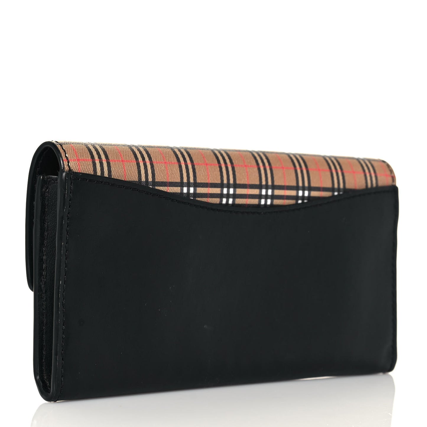Calfskin Mini Vintage Check Harris Wallet Antique Yellow