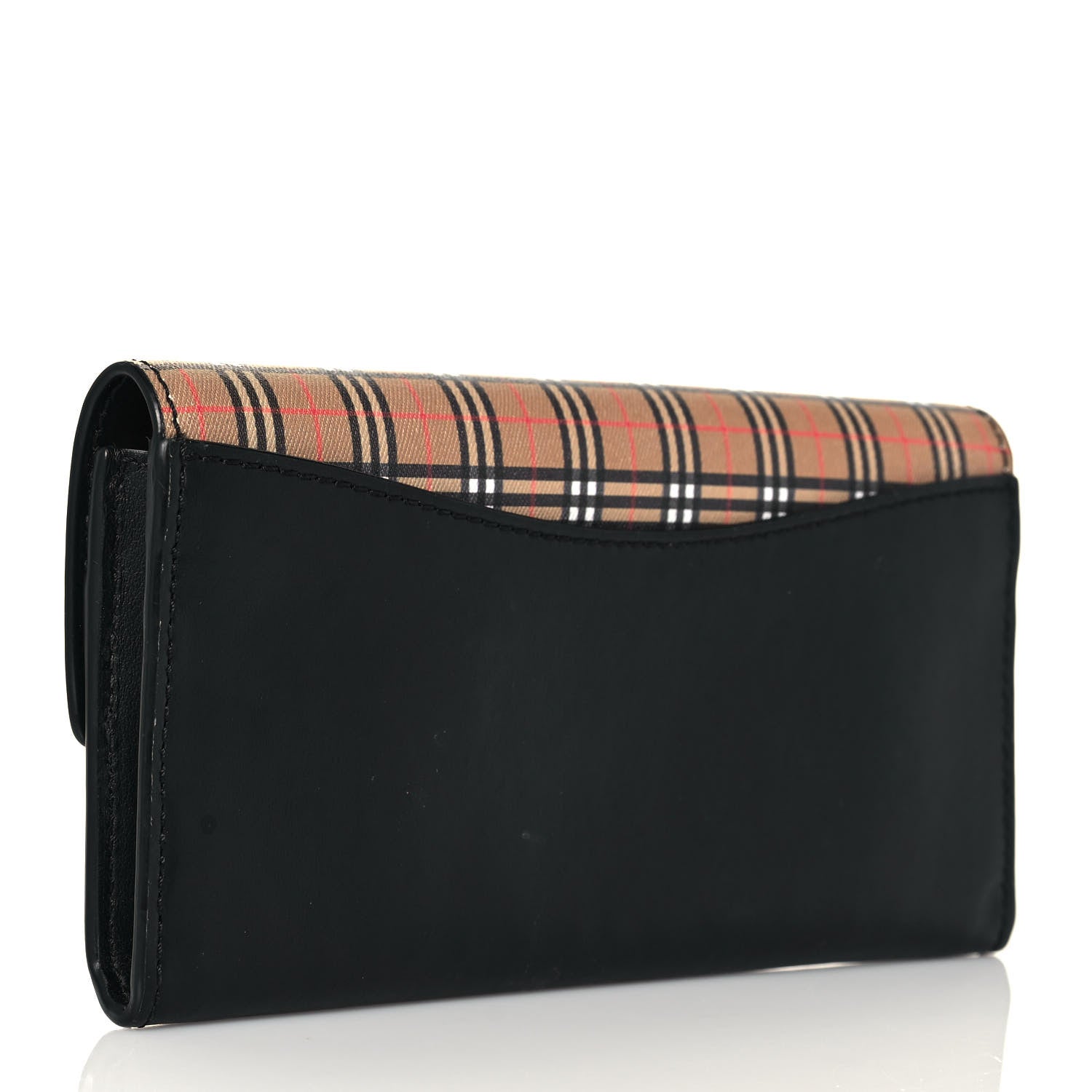 Burberry Calfskin Mini Vintage Check Harris Wallet Antique Yellow 3 of 14